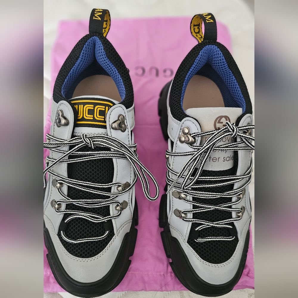 Authentic Gucci Flashtrek Sneakers Mens Size 7 Women's Size 9 or 9.5